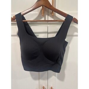 Skims Black  Bralette naked Scoop Neck Comfortable Everyday Support L-DD bra